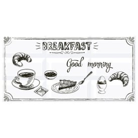 Декор настенный AZORI Vogue breakfast 1 20,1х40,5 белый