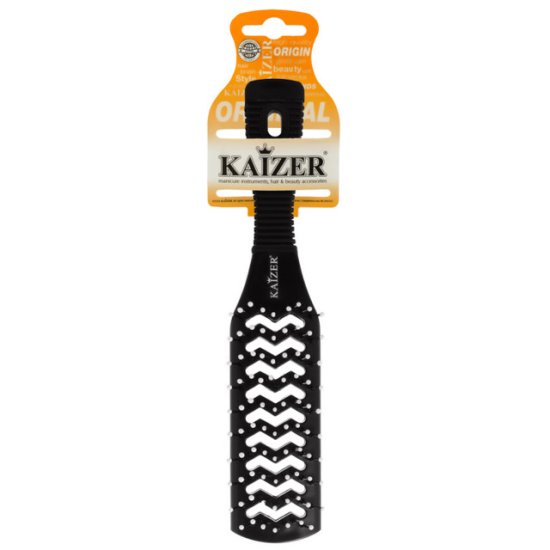 Щетка массажная KAIZER 21,5см вентиляционная двухсторонняя пластик
