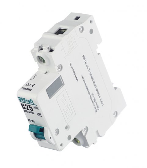 Автоматический выключатель модульный Dekraft BA-101 1P 25А тип C 4,5 кА 230/400 В (11056DEK)