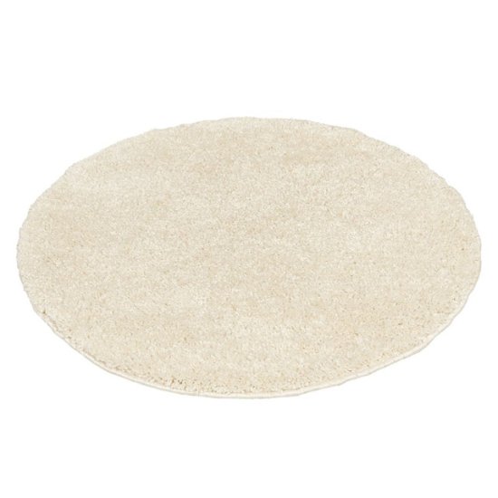 Ковер Шагги круг D8000мм sh01 белый полипропилен