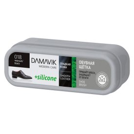 Щетка для обуви DАМАVIК Silicone черная для гладкой кожи
