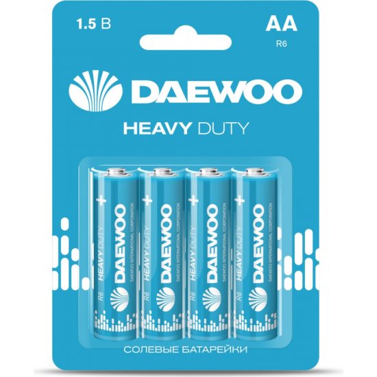 Солевая батарейка DAEWOO Heavy Duty 2021