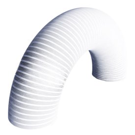 Воздуховод гибкий гофрированный ERA 125х3000мм алюминиевый белый