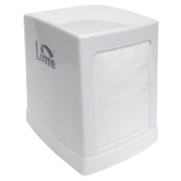 Диспенсер для салфеток LIME Napkins настольный 14,5х12х14см белый пластик