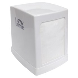 Диспенсер для салфеток LIME Napkins настольный 14,5х12х14см белый пластик
