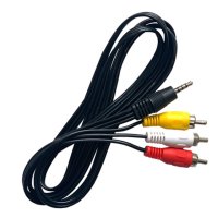 Кабель TRRS-3RCA CADENA штекер 3,5мм 1,5м черный