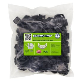 Площадка для хомутов нейлоновая 14x25мм чёрная 100шт