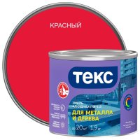 Эмаль ПФ-115 ТЕКС для металла и дерева 1,9кг красная, арт.700001500