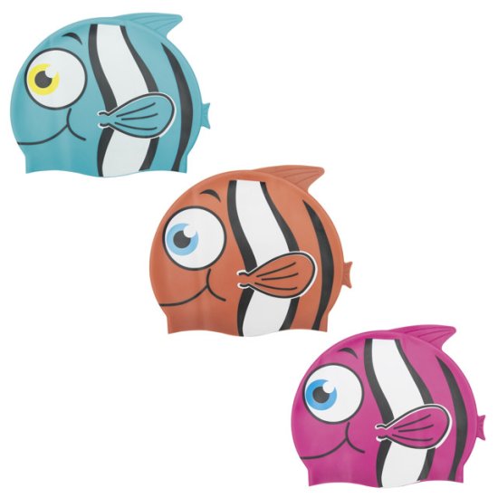 Шапочка для плавания детская BESTWAY Рыбка в асс-те