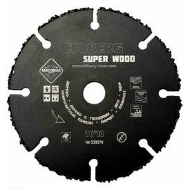 Диск карбид вольфрамовый HILBERG Super Wood 76х10х1,8мм сегментный