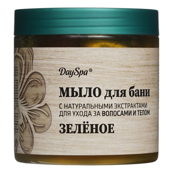 Мыло DAY SPA Зеленое для бани 500мл