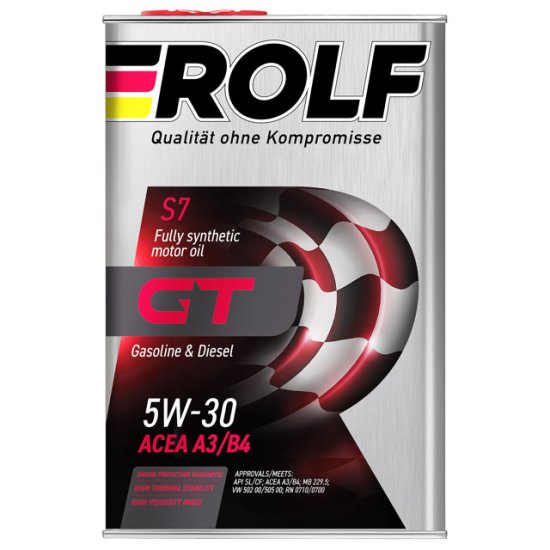 Масло моторное ROLF GT SAE 5W-30 ACEA A3/B4 4л