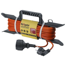 Удлинитель на рамке NAVIGATOR GardenLine б/з ПВС IP44 2х1мм 10A 30м