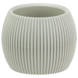 Кашпо Пиканто 0,35л d11,5см молочный ротанг пластик