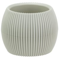 Кашпо Пиканто 0,7л d14,5см молочный ротанг пластик