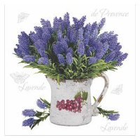 Салфетки BOQUET Лаванда 3-слойные 24х24см 25шт