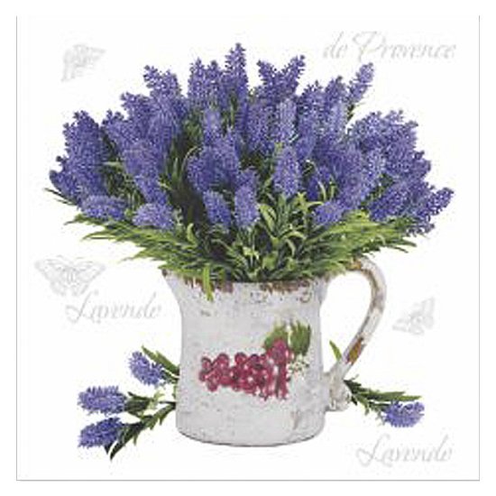 Салфетки BOQUET Лаванда 3-слойные 24х24см 25шт