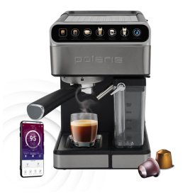 Кофеварка эспрессо POLARIS PCM1540 3-в-1 IQ Home 1400Вт 15Бар 1,8л автокапучино