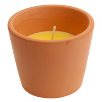 Свеча противомоскитная в горшке 7,7х6,3см парафин/воск
