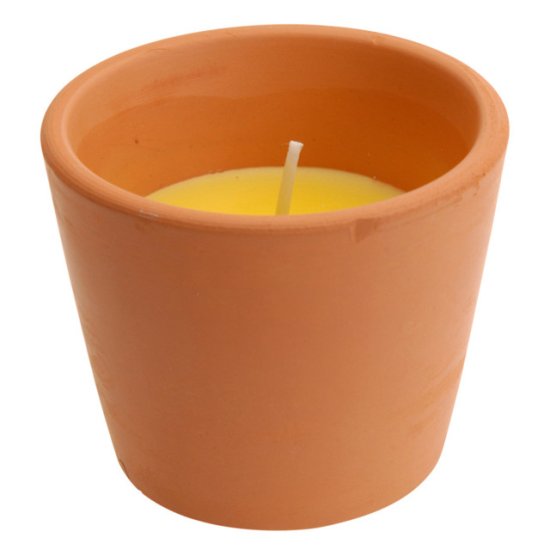 Свеча противомоскитная в горшке 7,7х6,3см парафин/воск