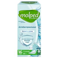 Прокладки MOLPED Extra Hygiene Мягкость Хлопка антибактериальные тонкие 16шт