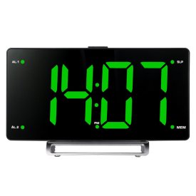 Радиочасы HYUNDAI H-RCL246 LCD, цифровые FM черный