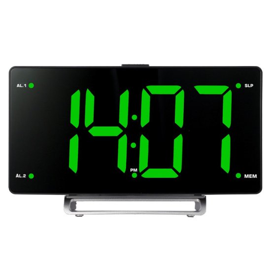 Радиочасы HYUNDAI H-RCL246 LCD, цифровые FM черный