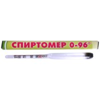 Спиртормер 0-96 град. в стеклянном корпусе