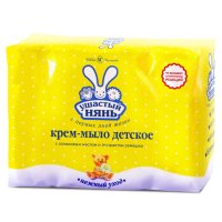 Мыло УШАСТЫЙ НЯНЬ Оливковое масло и Ромашка 4шт 100г