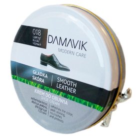 Крем для обуви DAMAVIK банка с губкой 50мл черный