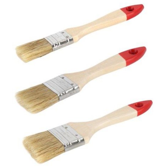 Набор плоских кистей Standard светлая щетина, арт.25-38-50