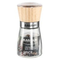Мельница для специй ATTRIBUTE Спайс Вуд/Spice Wood 13,5см дерево, стекло