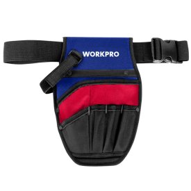Сумка-пояс WORKPRO 30х21см с ремнем черная