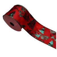 Лента п\э MAXIJOY 6см 2,7м красный микс