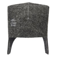 Шапка банная Шапка банщика войлок с вышивкой серая