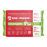 Теплоизоляция РОКВУЛ Лайт Баттс Скандик 800х600х100мм