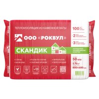 Теплоизоляция РОКВУЛ Лайт Баттс Скандик 800х600х50мм
