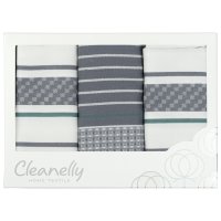 Набор полотенец кухонных CLEANELLY Эксэнт 50х70см 3шт пестроткань, арт. КНЦ-560-556х2-5771