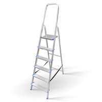 Стремянка односекционная LADDERBEL 6 ступеней алюминиевая