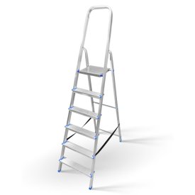 Стремянка односекционная LADDERBEL 6 ступеней алюминиевая