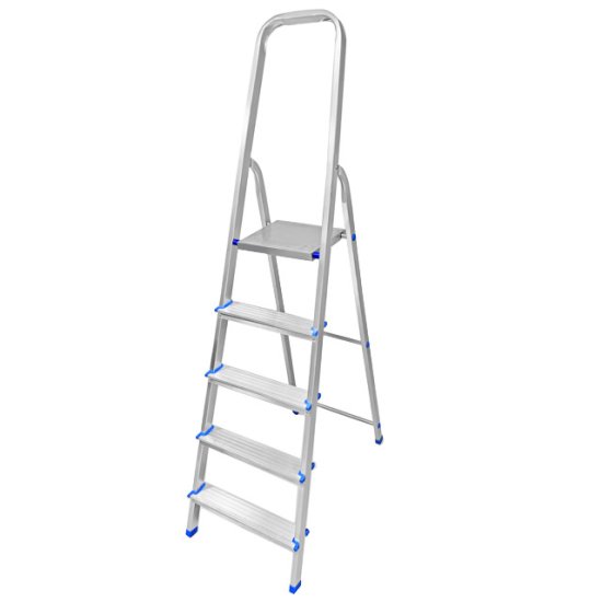 Стремянка односекционная LADDERBEL 5 ступеней алюминиевая