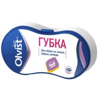 Губка для обуви OLVIST бесцветная  для замши, нубука, велюра мини
