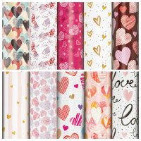 Бумага упаковочная ЗОЛОТАЯ СКАЗКА Love Story 70x100см в асс-те