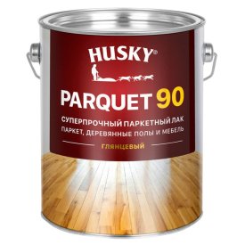 Лак уретано-алкидный паркетный HUSKY PARQUET 90 2,7л глянцевый, арт.30151