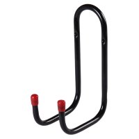 Крюк настенный L-образный двойной 205х123мм 40кг черный