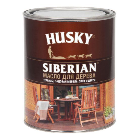 Масло для дерева HUSKY SIBERIAN 0,9л бесцветный, арт.26938