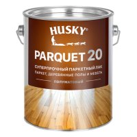Лак уретано-алкидный паркетный HUSKY PARQUET 20 2,7л полуматовый, арт.30154