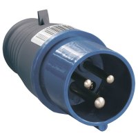 Вилка силовая кабельная IEK переносная ССИ-013 16А-6ч 220В 2P+PE IP44