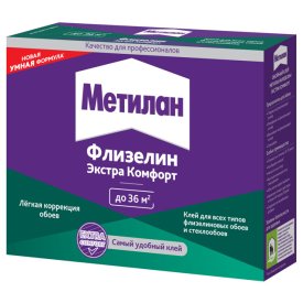 Клей обойный МЕТИЛАН Флизелин Экстра Комфорт 200г, арт.3000295