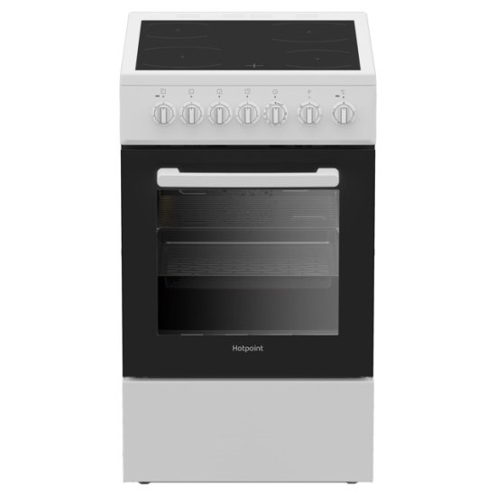 Плита электрическая HOTPOINT-ARISTON HS5V5PHW 4 конфорки, 50х60 см, белая